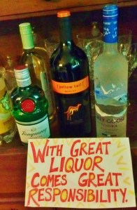 The bar sign I made for my son's superhero birthday party is right...